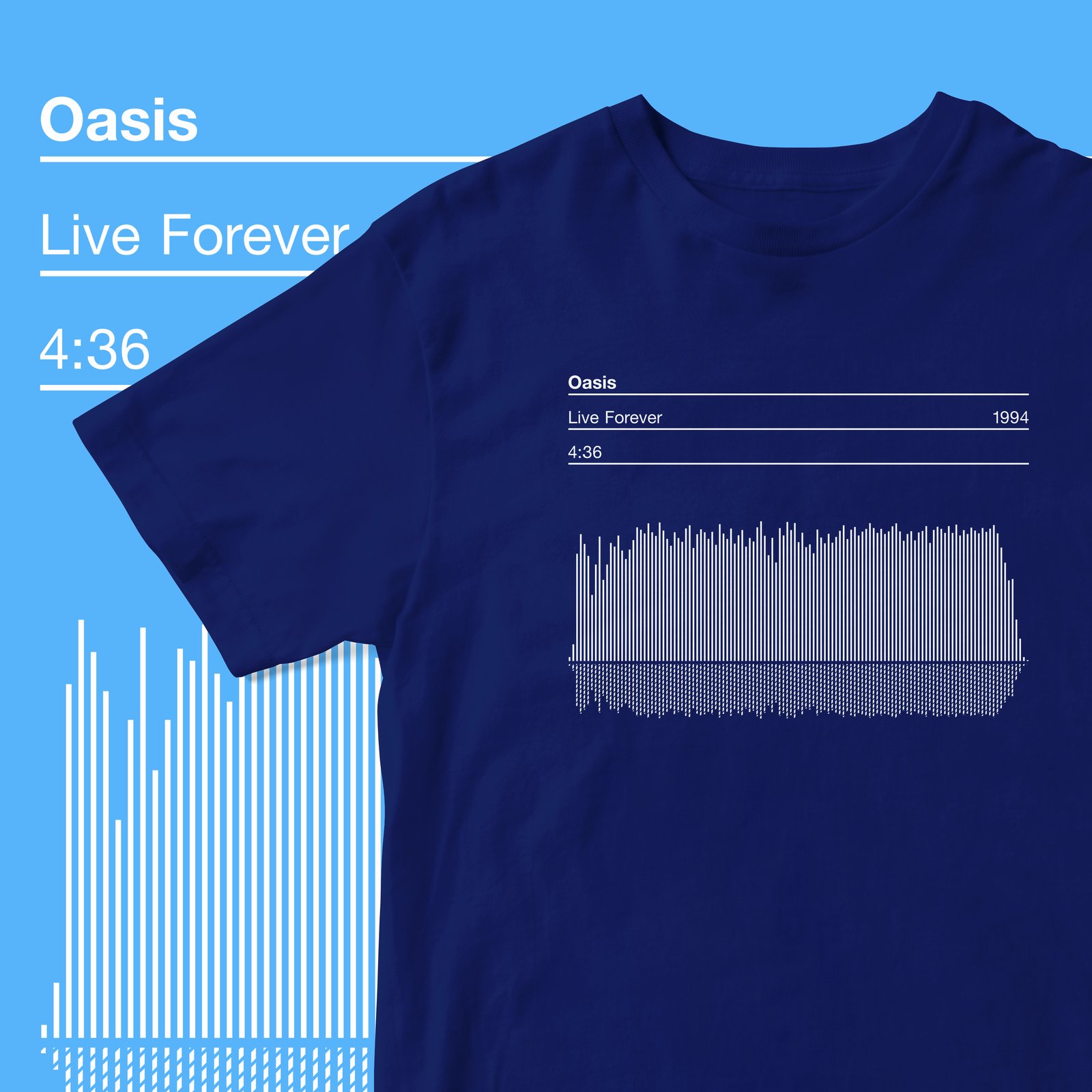 Oasis Live Forever T-shirt | Serigrafica7585
